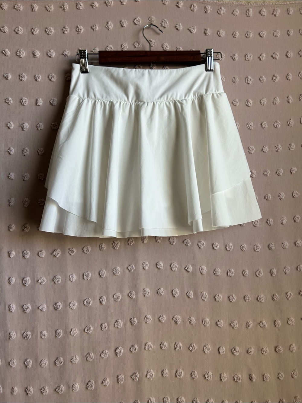 Varley Women’s Adams Tiered‎ Ruffle Tennis Skort Sz S White